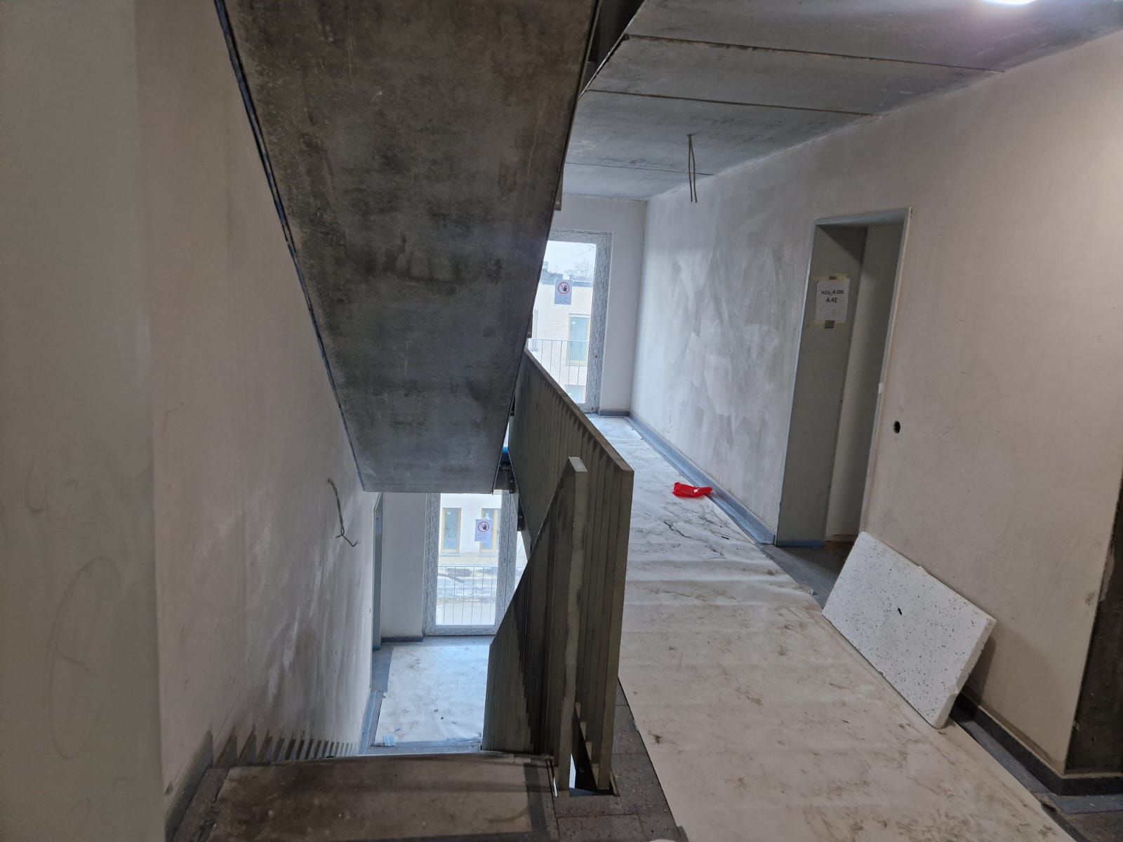 Treppenhaus im Innenausbau